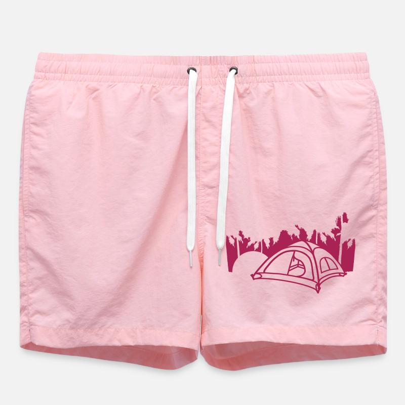 Sun Palm Camping Tent - Swim Trunks - pink