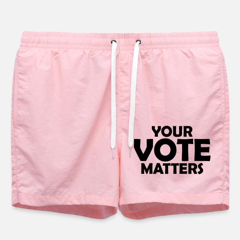 votre vote compte citation - Short de bain - rose