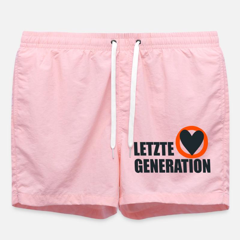 Letzte Generation - Design 4 - Badeshorts - Pink