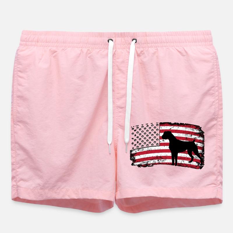 Boxer États-Unis - Short de bain - rose