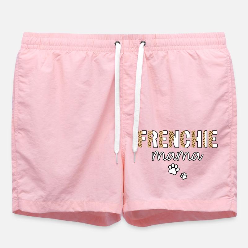 Frenchie mama - Swim Trunks - pink