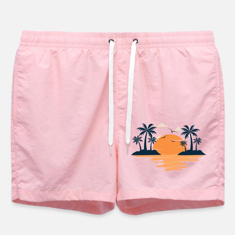 Été vacances océan plage - Short de bain - rose