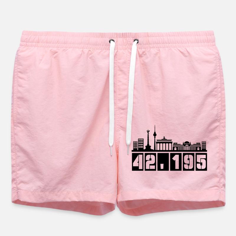 berlin skyline marathon - Badeshorts - Pink