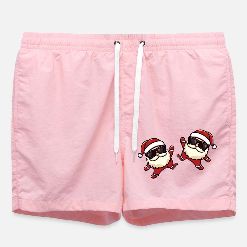 Équipe du Père Noël Drôle - Short de bain - rose