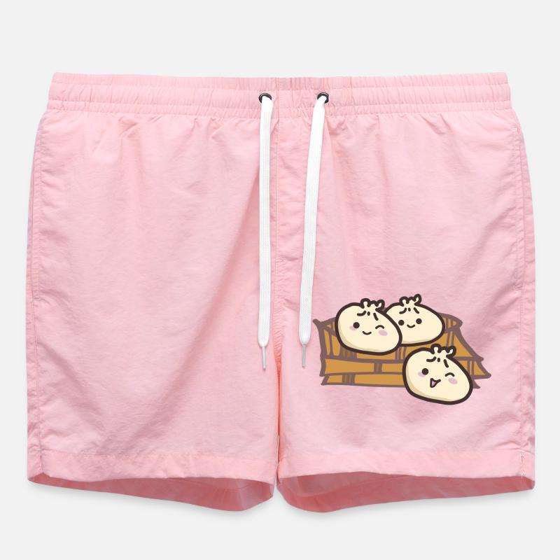 Dumplings asiatiques sucrés - Short de bain - rose