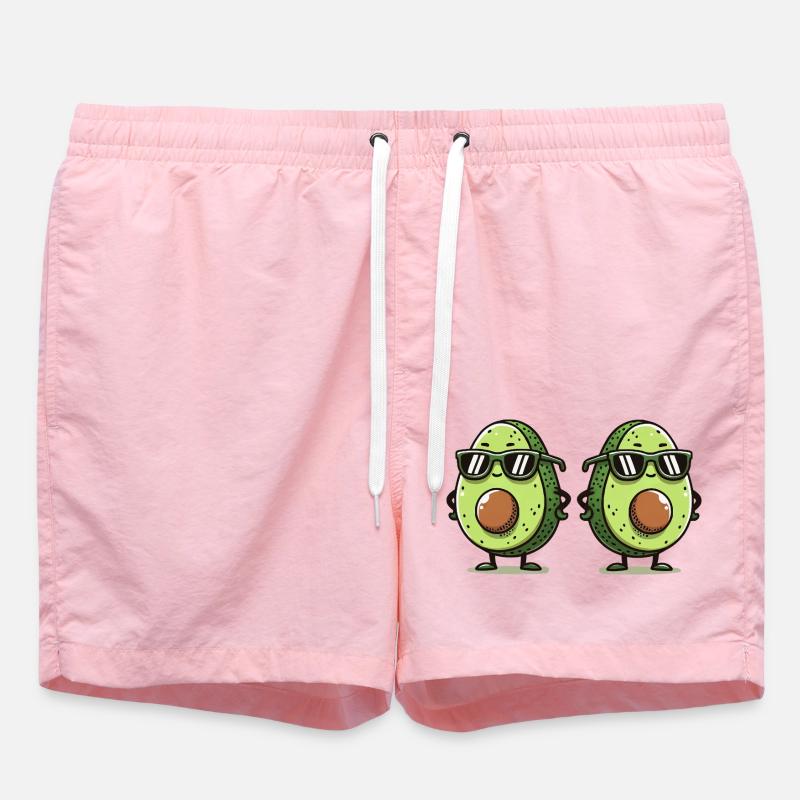 Avocado Comic 2 - Swim Trunks - pink