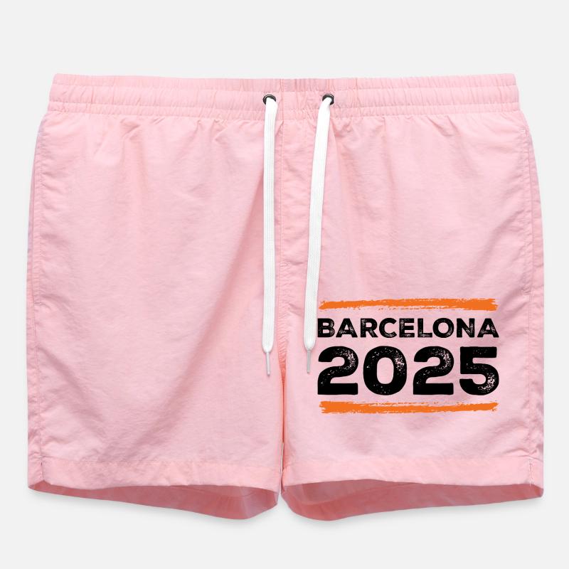 Barcelone 2025 Dicton - Short de bain - rose