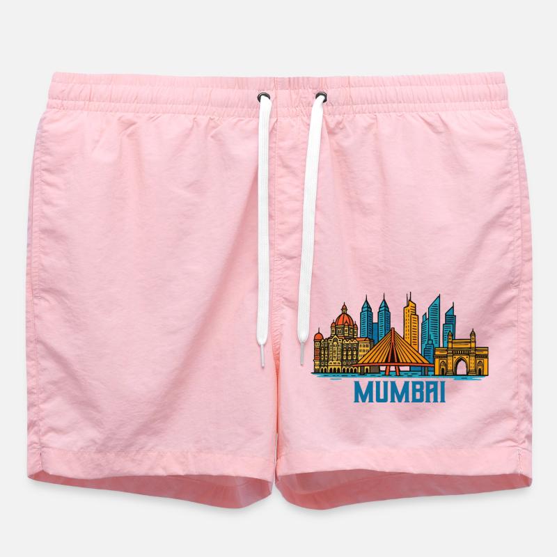 Mumbai, Inde - Short de bain - rose