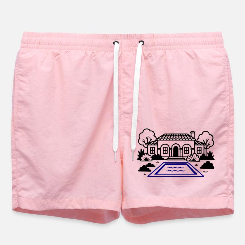 Finca House Villa - Short de bain - rose
