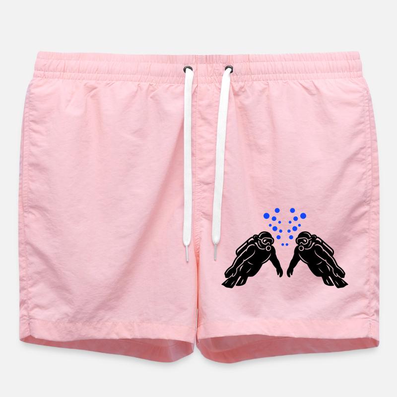 Plongée en équipe - Short de bain - rose