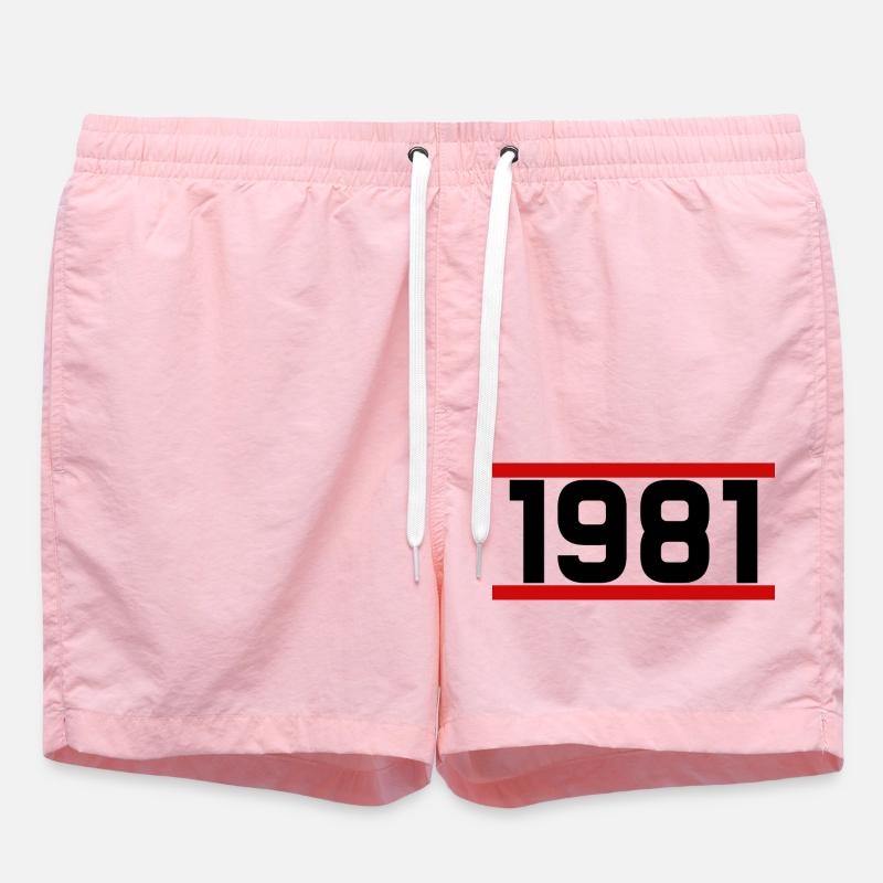 Old school 1981 - Short de bain - rose