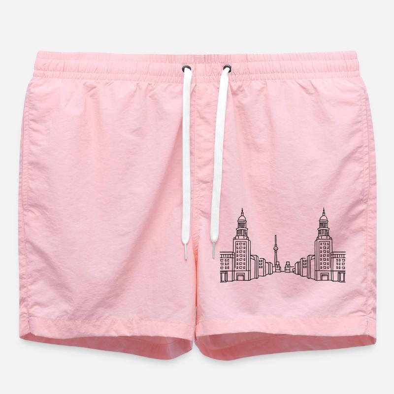 Frankfurter Tor Berlin - Swim Trunks - pink