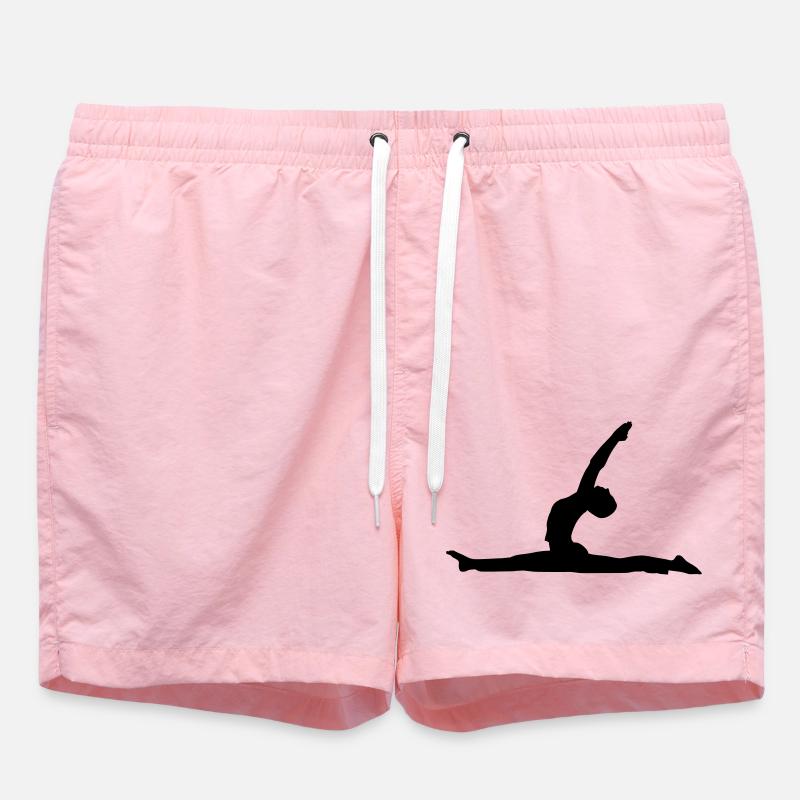 Yoga - Anjaneyasana - Short de bain - rose