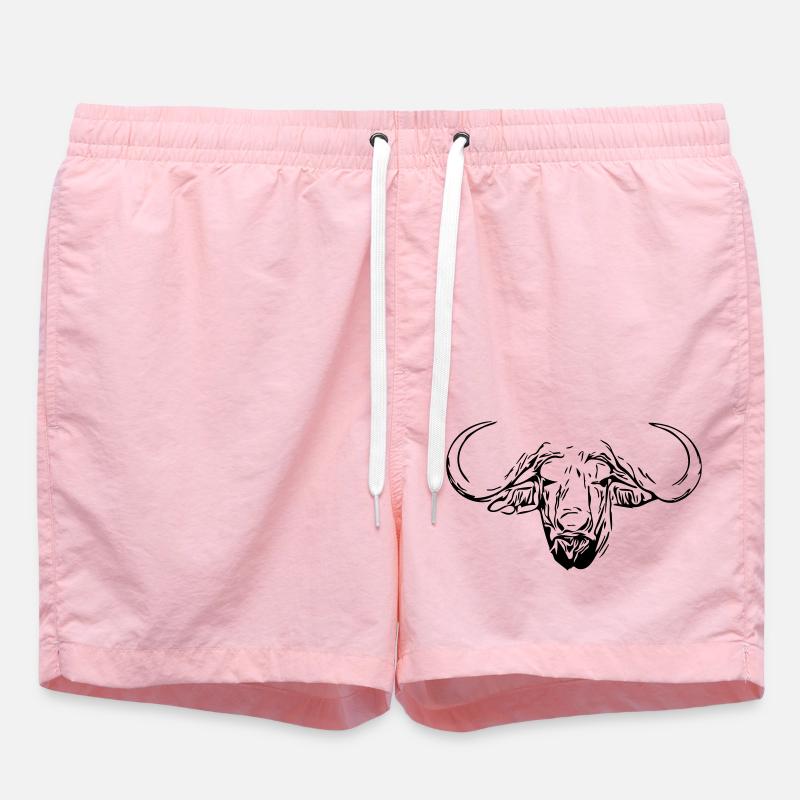 Vannbøffelhode - Badeshorts - rosa