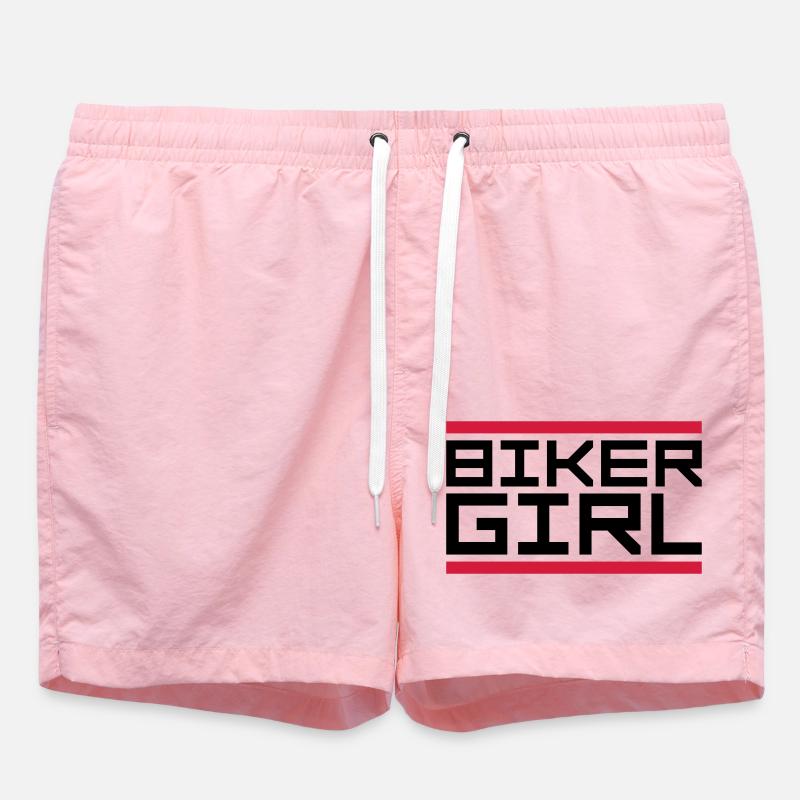 Motard à logo bar - Short de bain - rose