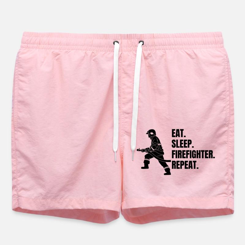 Pompier Cadeau Pompier Dicton - Short de bain - rose