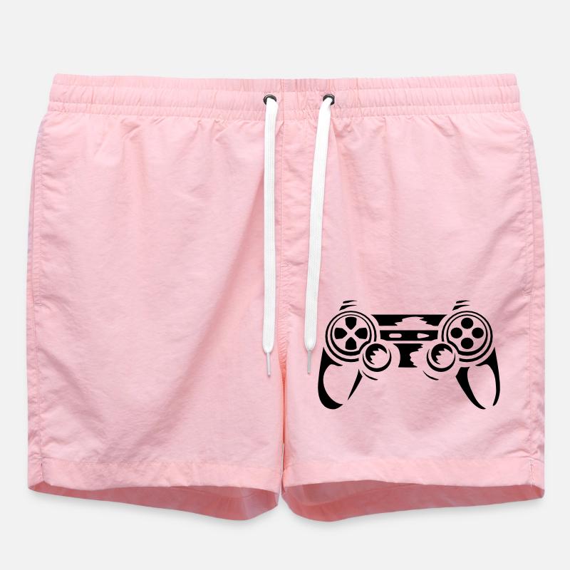 Controller Retro Console Gamer - Swim Trunks - pink