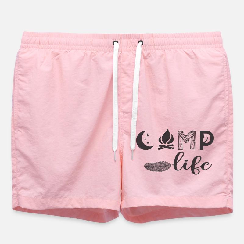 Camp en direct - Short de bain - rose