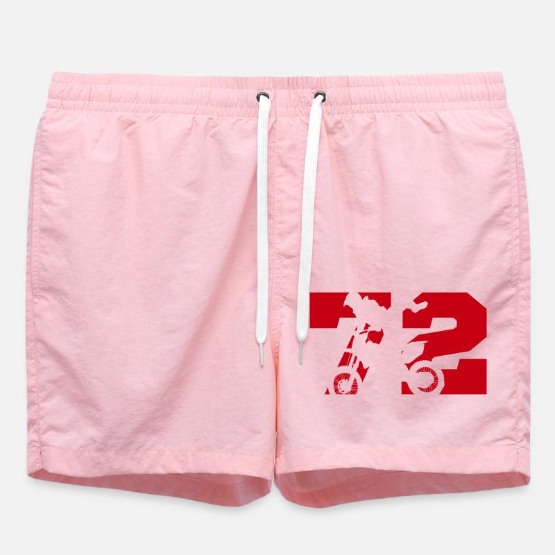 Moto 72 motard - Short de bain - rose