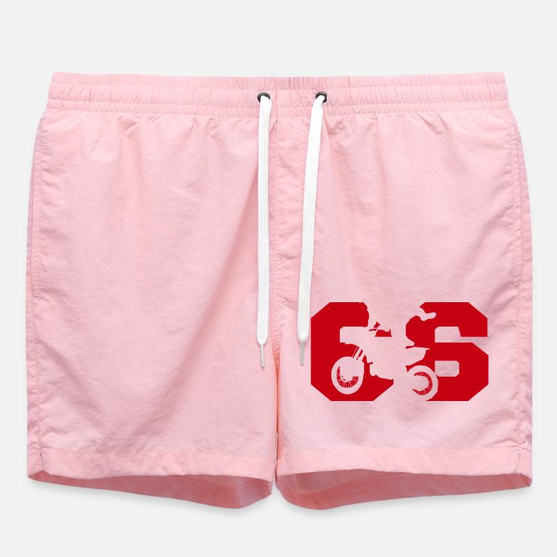 Moto 66 motard - Short de bain - rose