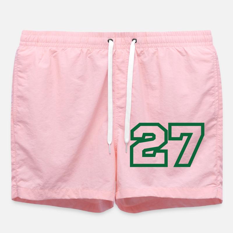 Numéro 27 sport vert - Short de bain - rose