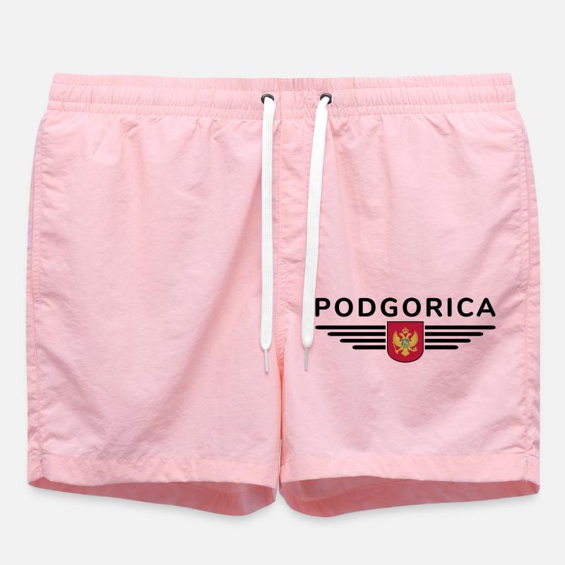 Podgorica Design – Moment capital - Short de bain - rose