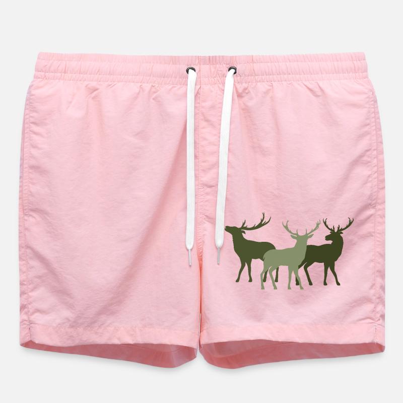 Cerf - Short de bain - rose