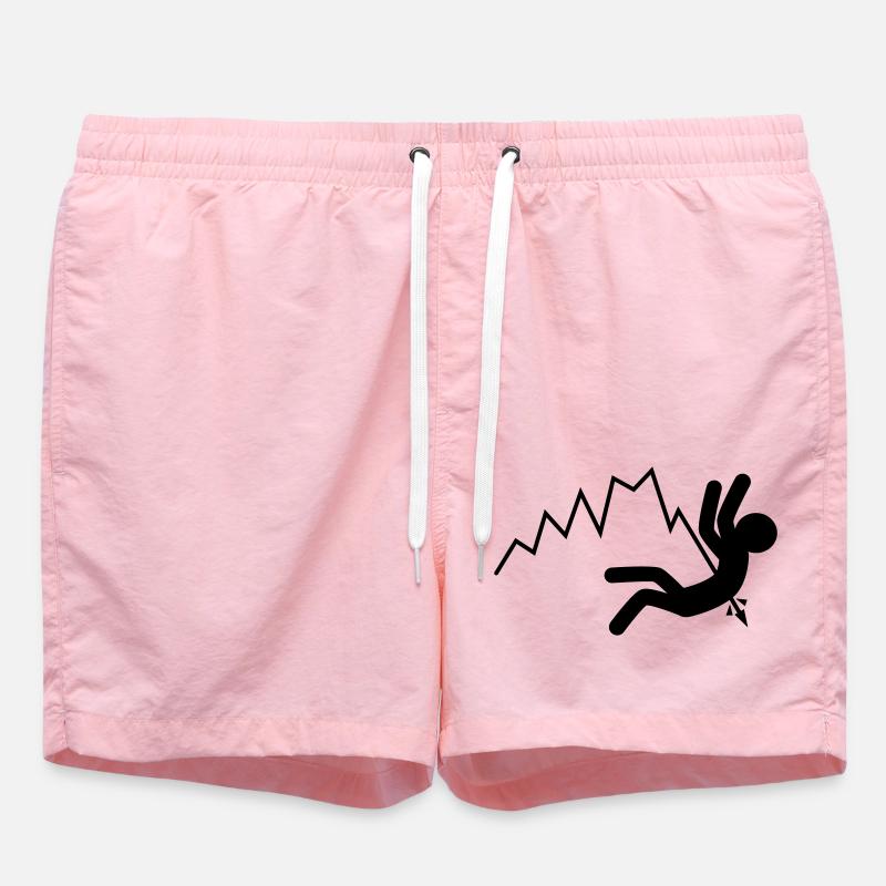 Falling prices (black) - Swim Trunks - pink