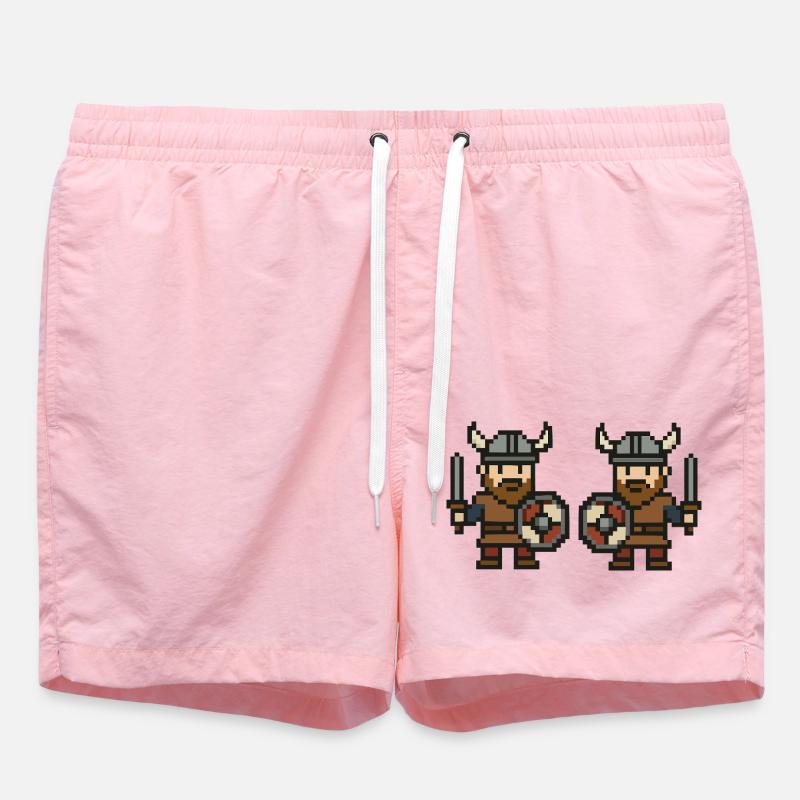 Bande dessinée Viking Pixel 2 - Short de bain - rose