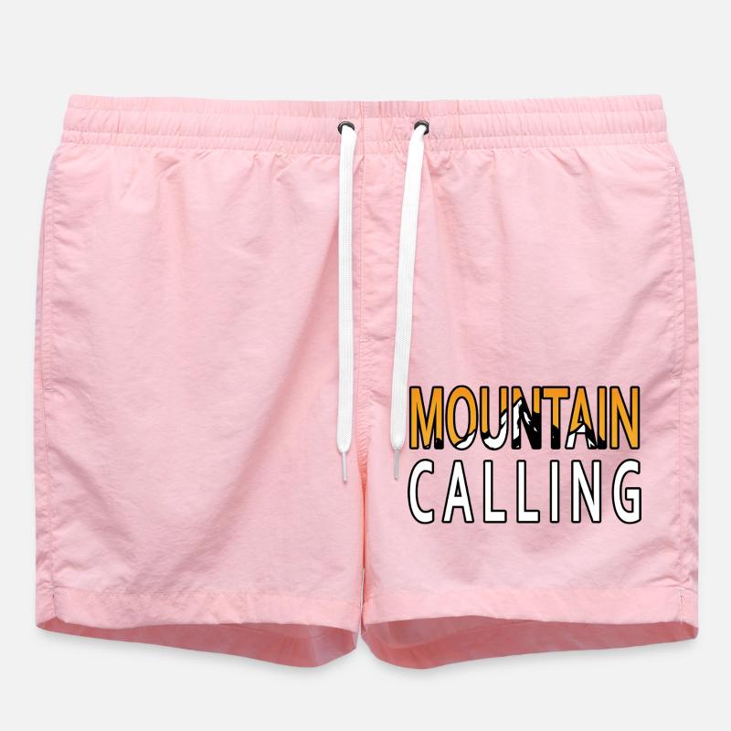 L’aventure vous attend - Mountain Calling. - Short de bain - rose