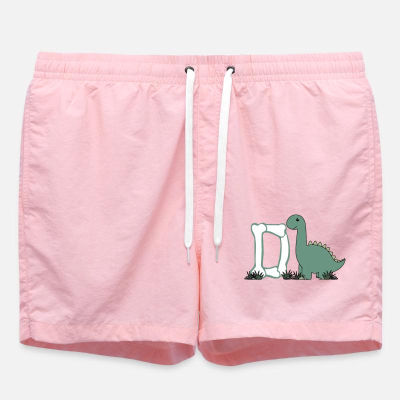 Buchstabe D - Badeshorts - Pink
