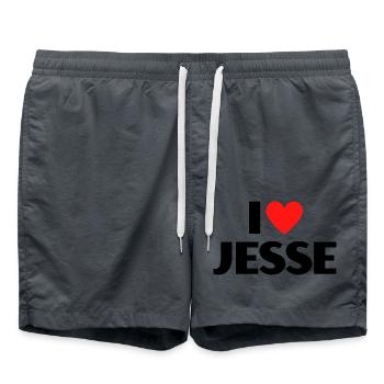 I Love Jesse Red Heart Love Fan Gift - Swim Trunks -  - Front