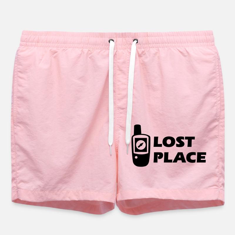 Geocaching GPS Lost Place Cache - Short de bain - rose