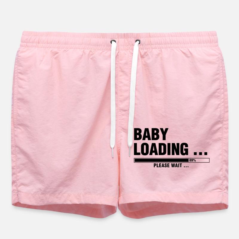 BABY LOADING... PLEASE WAIT ... - Swim Trunks - pink