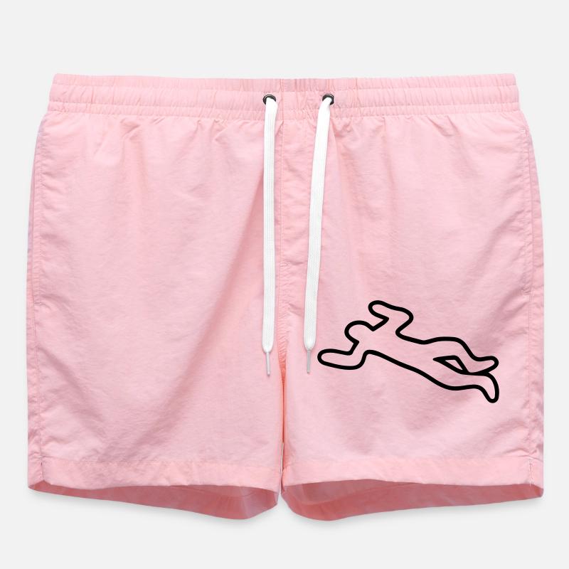 Corpse - Swim Trunks - pink