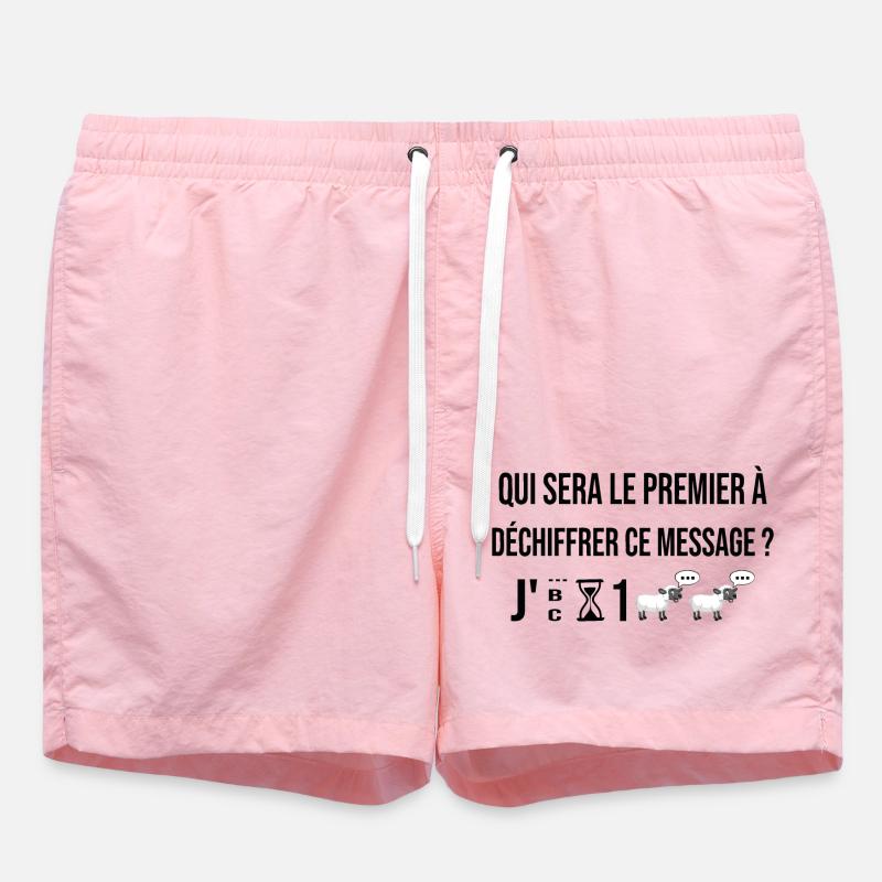 Annoncer grossesse enceinte bébé original maman - Short de bain - rose