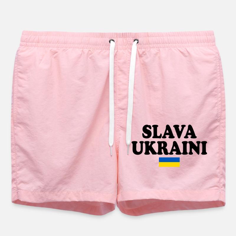 Slava ukraini - Short de bain - rose