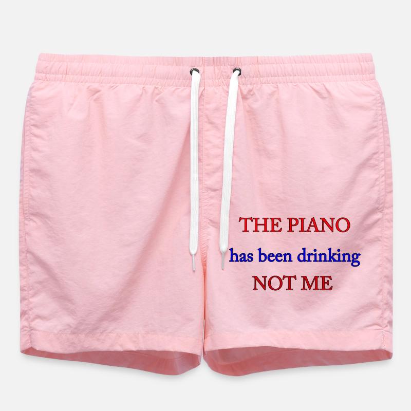 Piano 04 - Short de bain - rose