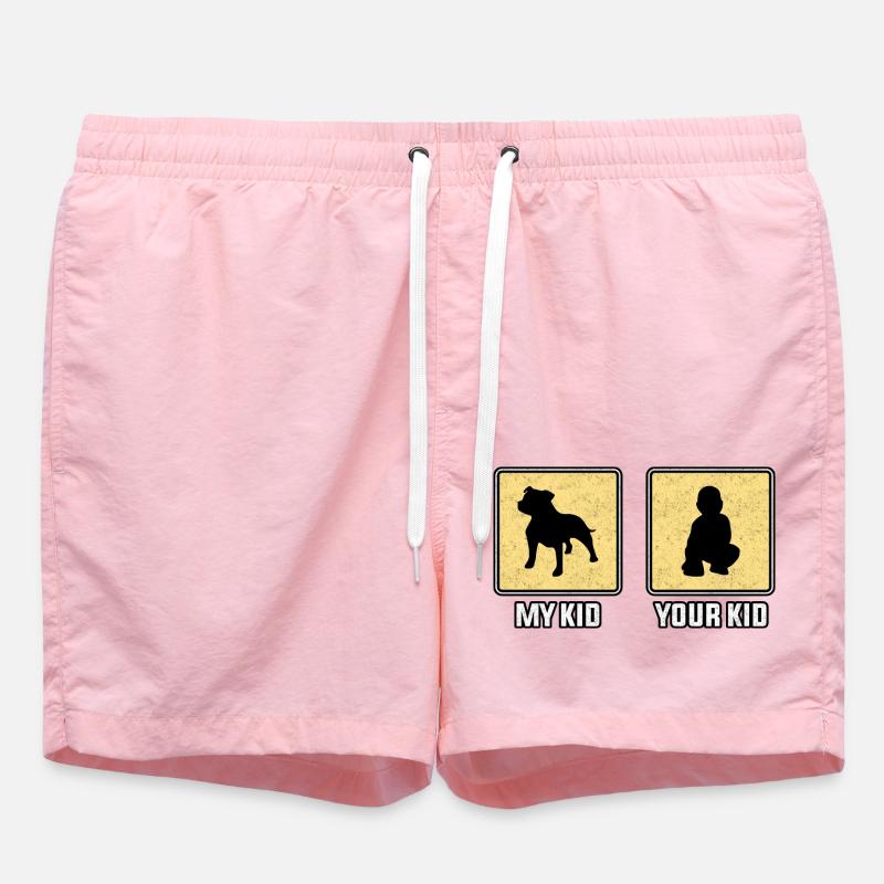 Your Kid My Kid - Swim Trunks - pink