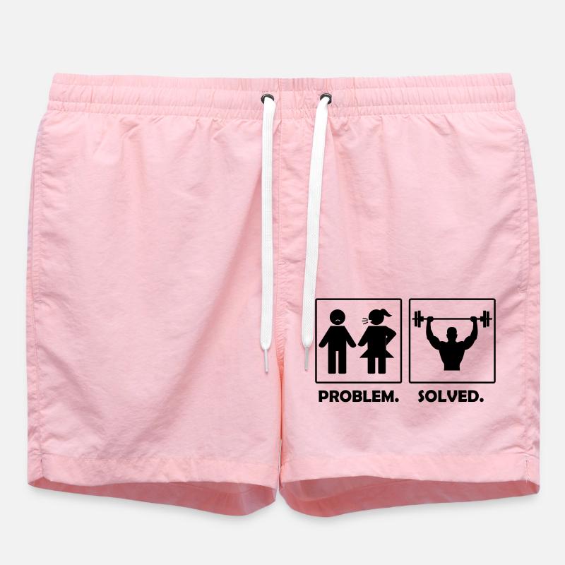 Problem solved fitness - Swim Trunks - pink