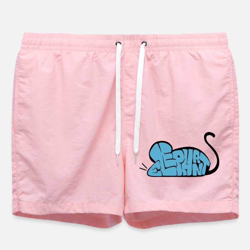 Graff Mouse-Elephant - Swim Trunks - pink