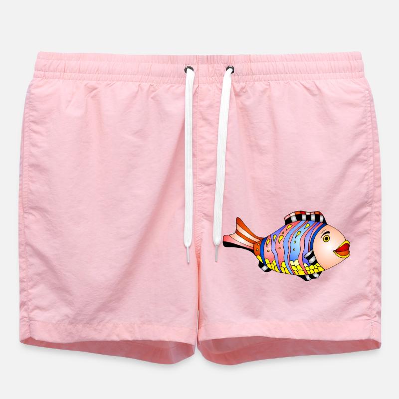 Fisch - Badeshorts - Pink
