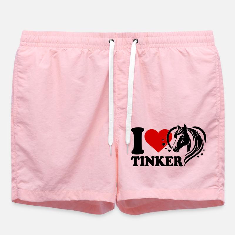 I love Pferd Tinker - Badeshorts - Pink