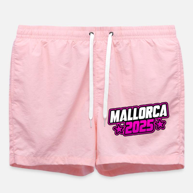 Majorque 2025 Spruch - Short de bain - rose