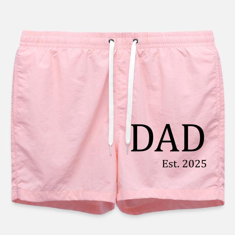 Dad Est 2025 - Badeshorts - Pink