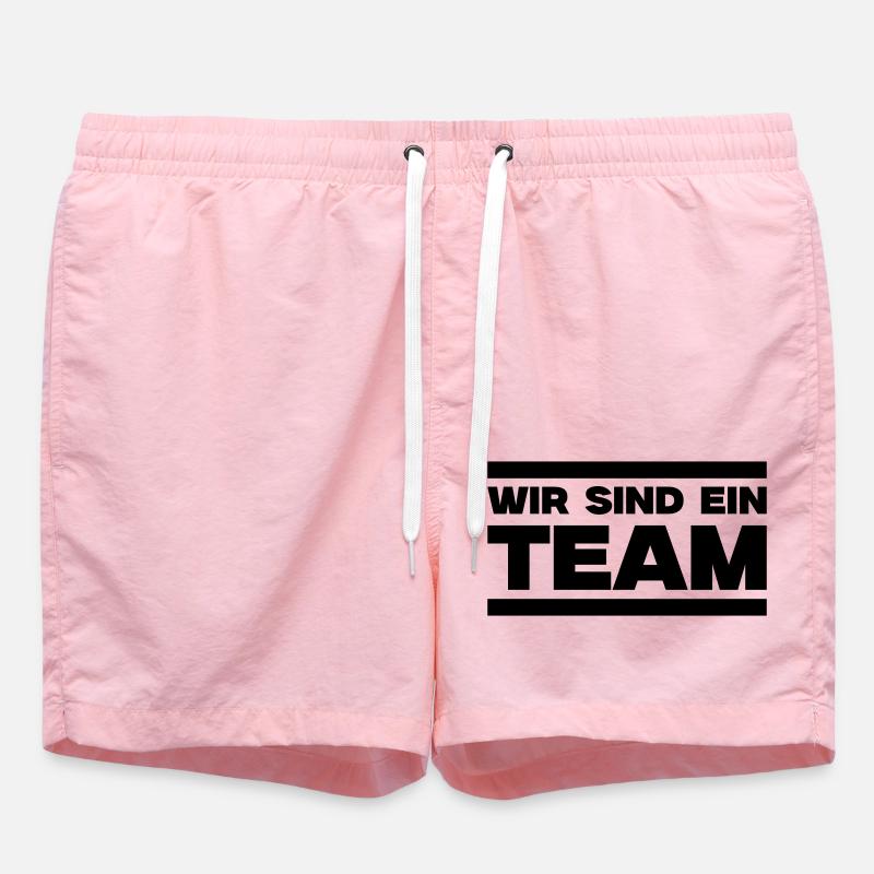 Nous sommes une équipe - Short de bain - rose