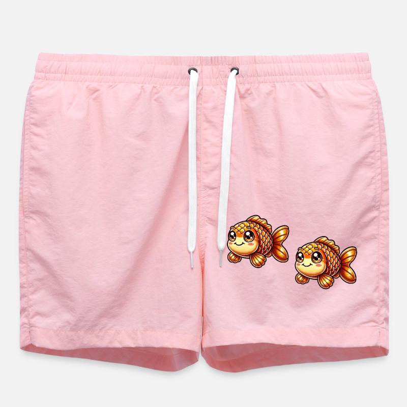 Goldfish Comic 2 - Swim Trunks - pink