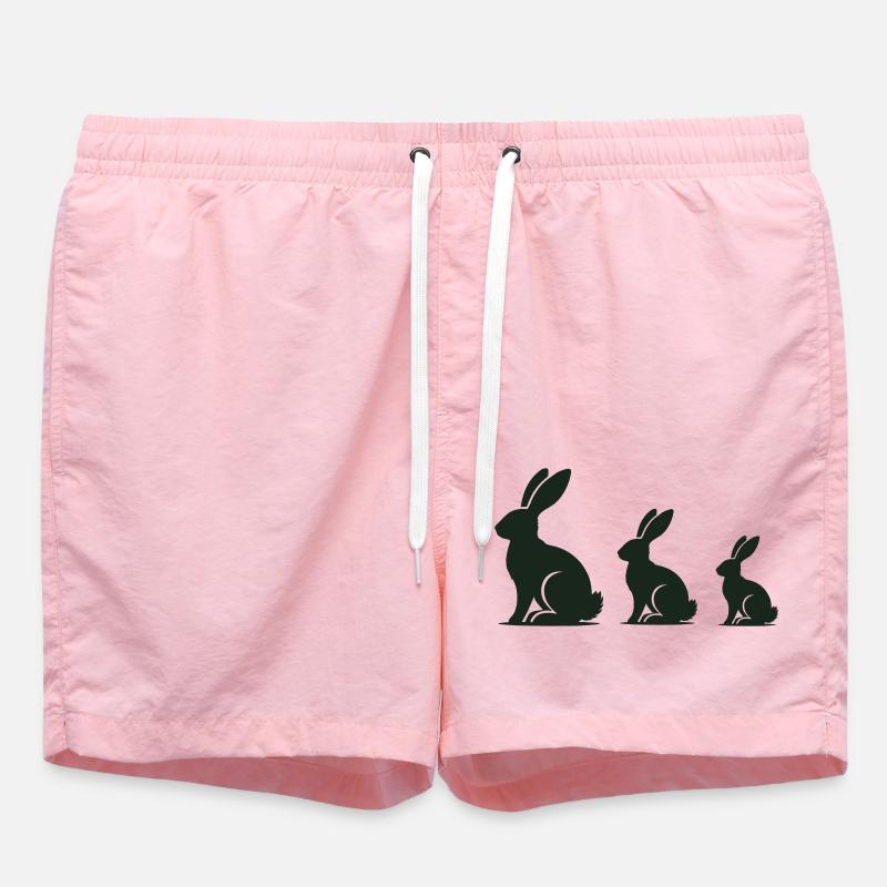 Rabbit rabbit rabbit - Swim Trunks - pink