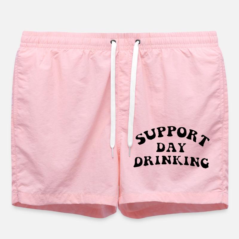 support day drinking - Swim Trunks - pink