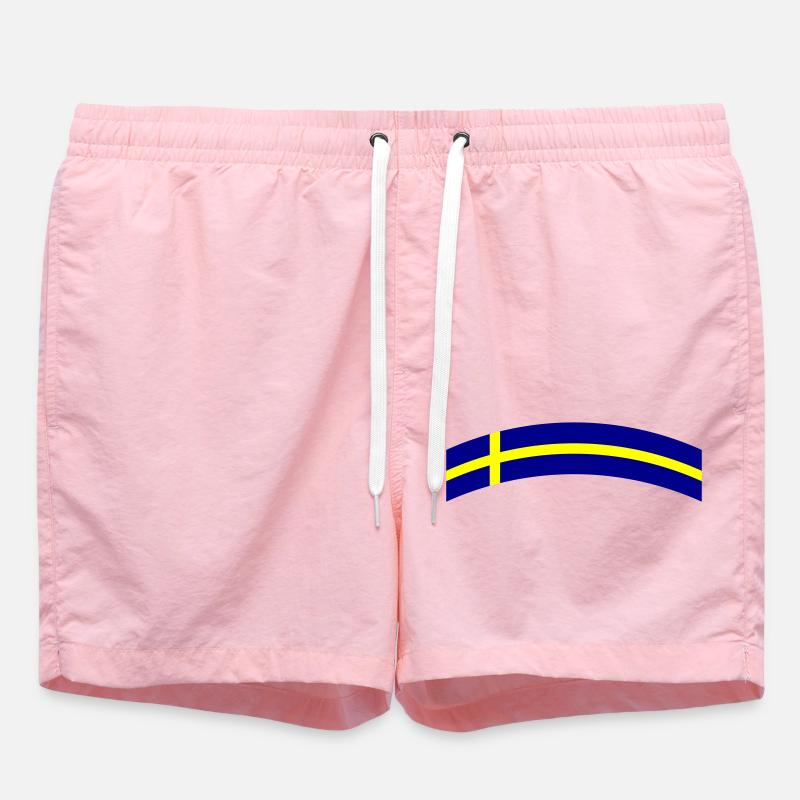 Drapeau de la Suède - Short de bain - rose